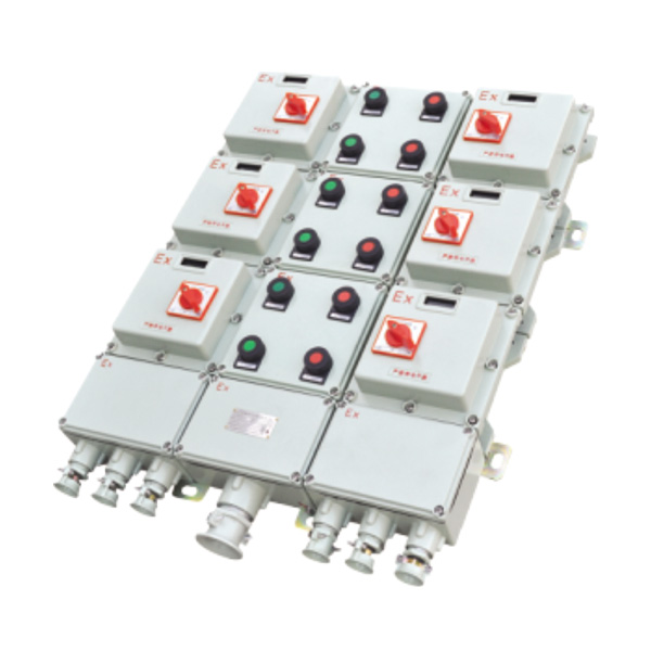 BXQ系列防爆動(dòng)力配電箱(電磁起動(dòng))特點(diǎn)：
<br>1、壓鑄鋁合金或鋼板焊接外殼，表面噴塑。
<br>2、適用于控制多臺(tái)電動(dòng)機(jī)，還可為照明或儀表配出電源。…